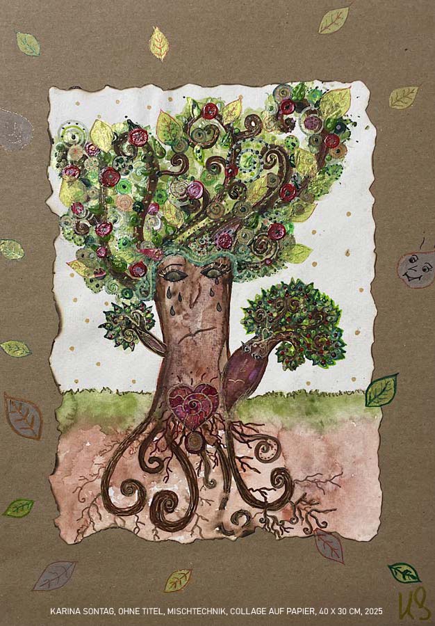 Titelbild WURZELN der TheA Ausstellung im Kunstraum Au